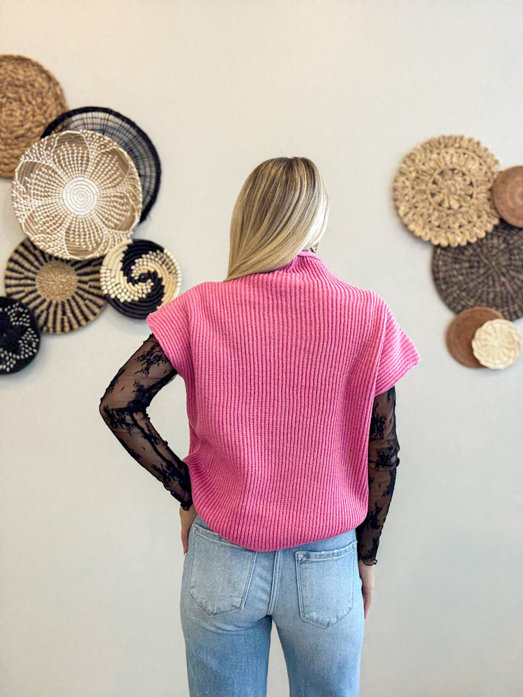 Harbor Knit Pink Sweater