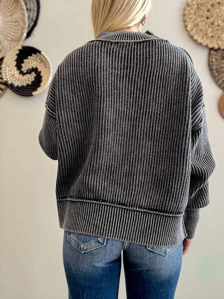 Black Fireside Sweater