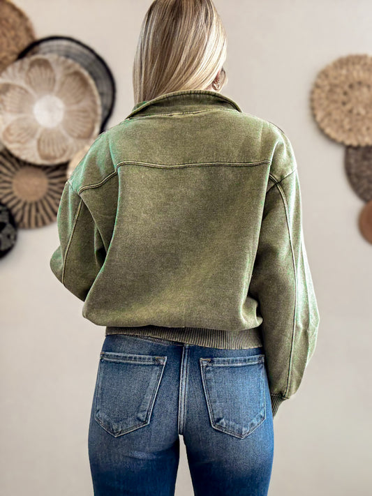 Olive Haven Half Zip