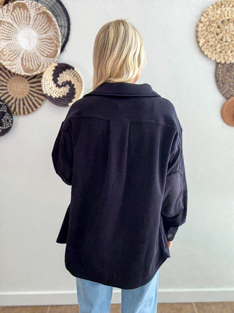 Cozy Retreat Black Jacket