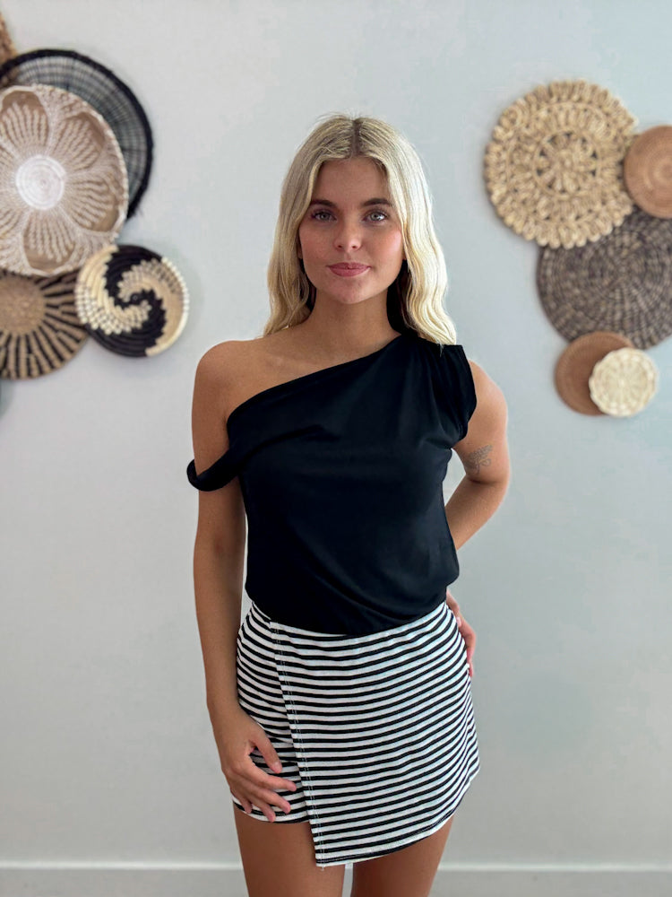 Nightfall One-Shoulder Top