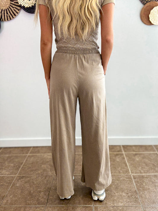 Golden Dune Wide Leg Pant