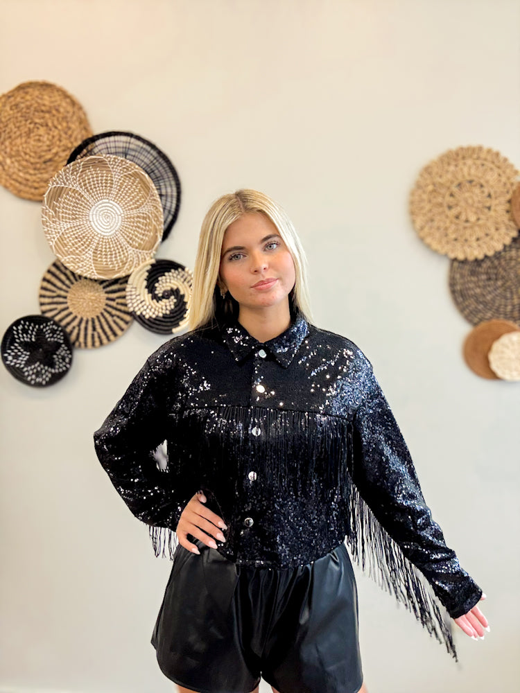 Backstage Spark Sequin Jacket
