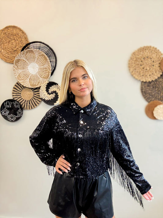 Backstage Spark Sequin Jacket