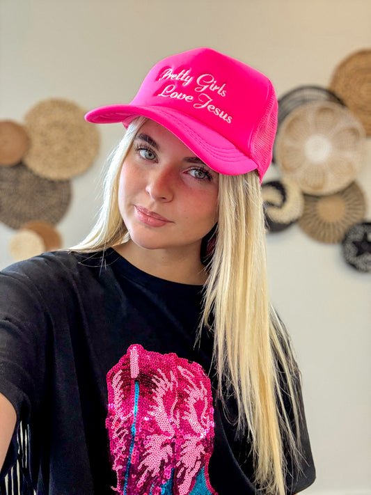 Pretty Girls Love Jesus Cap