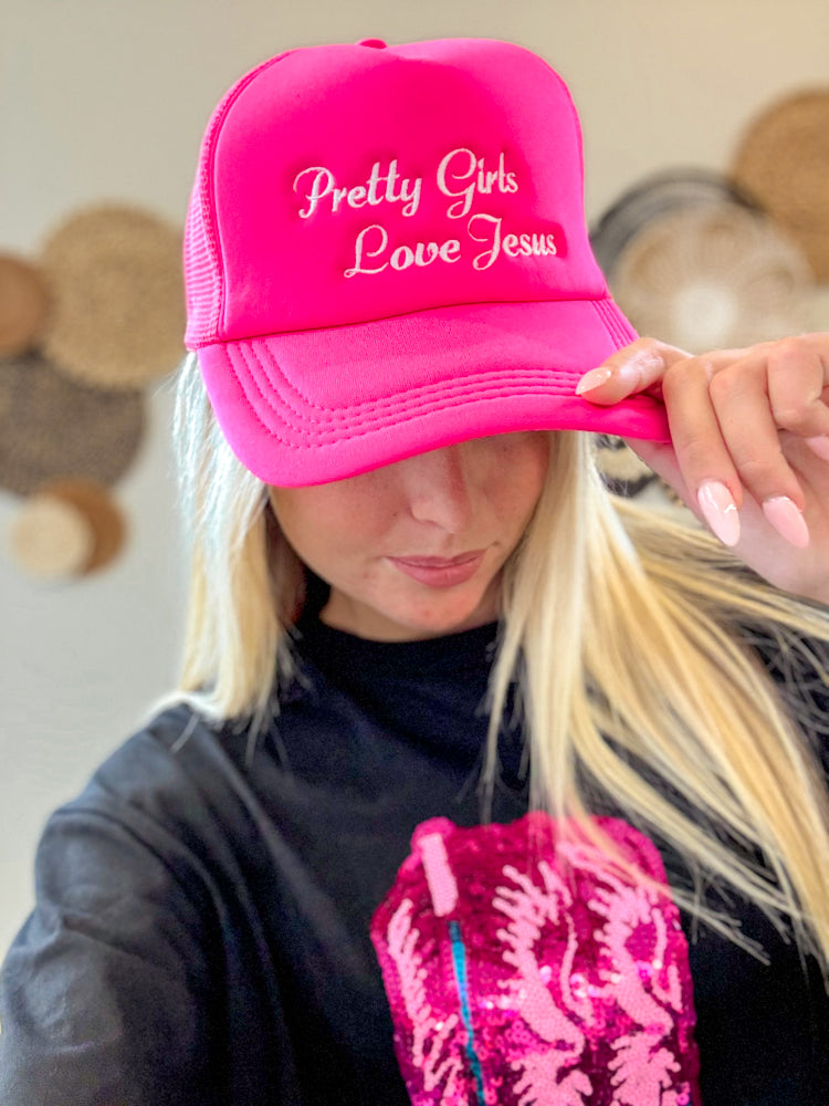 Pretty Girls Love Jesus Cap