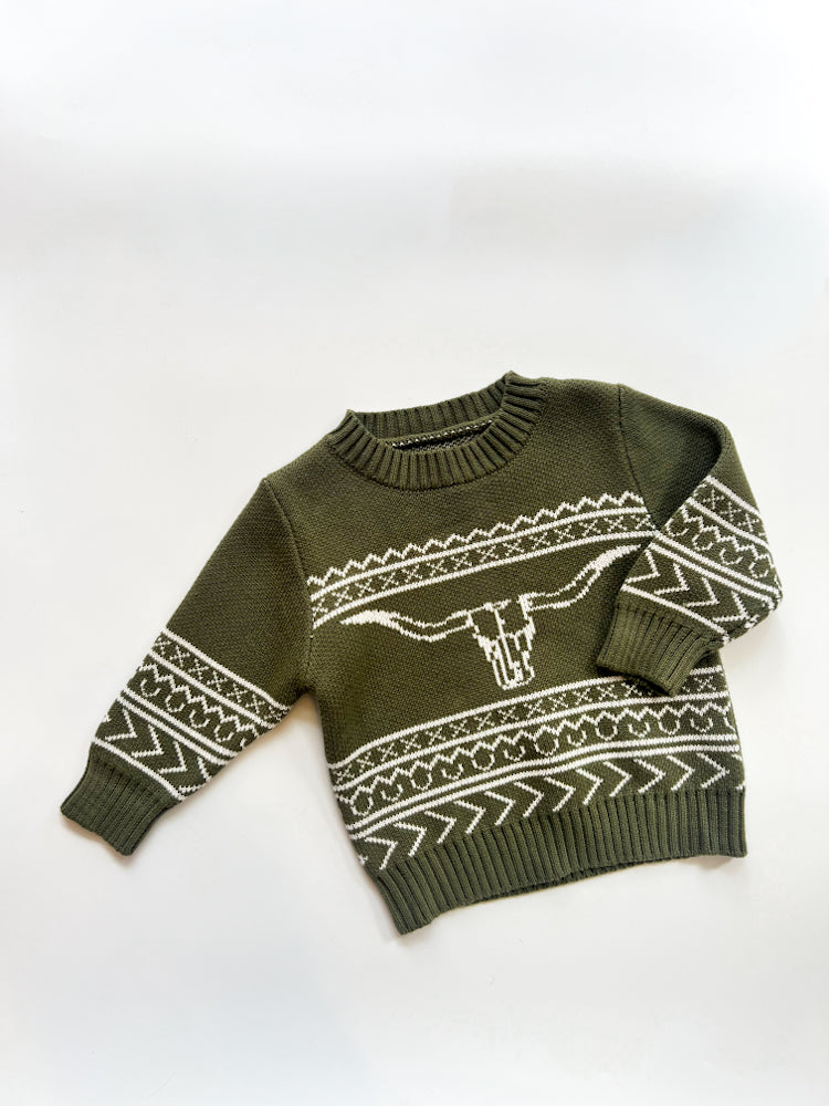 Little Longhorn Cozy Sweater