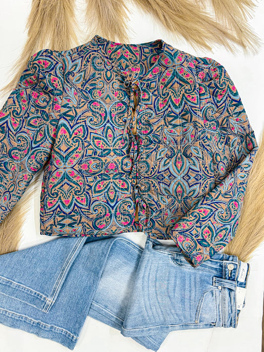 Flora Charm Quilted Jacket