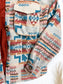 Canyon Breeze Aztec Jacket in Turquoise Horizon