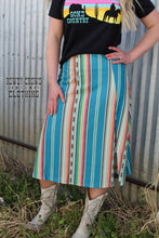 Load image into Gallery viewer, Western Skirt, Women&#39;s Skirt, Western Apparel, Western Wholesale, Wholesale Clothing, Serape Print, Serape Skirt, Western Fashion, Western Boutique
