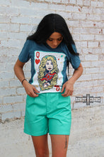 Load image into Gallery viewer, western apparel, western graphic tee, graphic western tees, wholesale clothing, western wholesale, women&#39;s western graphic tees, wholesale clothing and jewelry, western boutique clothing, western women&#39;s graphic tee, dolly parton, queen of hearts
