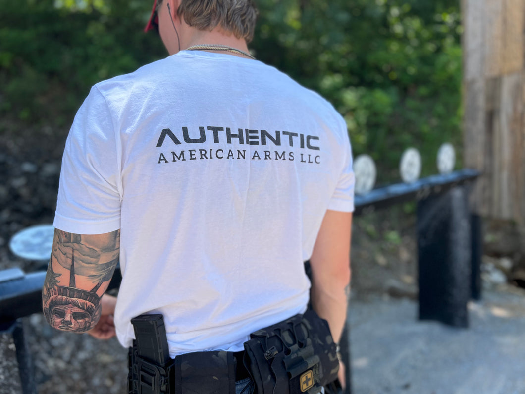 Authentic American Arms White Tee