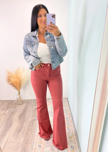 Margot Mineral Red Flare Jean