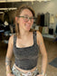 Charcoal Dust Crop Tank