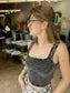 Charcoal Dust Crop Tank