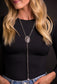 Silver Lariat Necklace