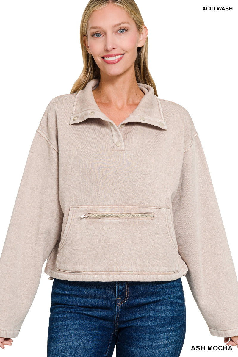 Mocha Magic Kangaroo Pullover