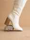 The Stephanie White Knee-High Boot