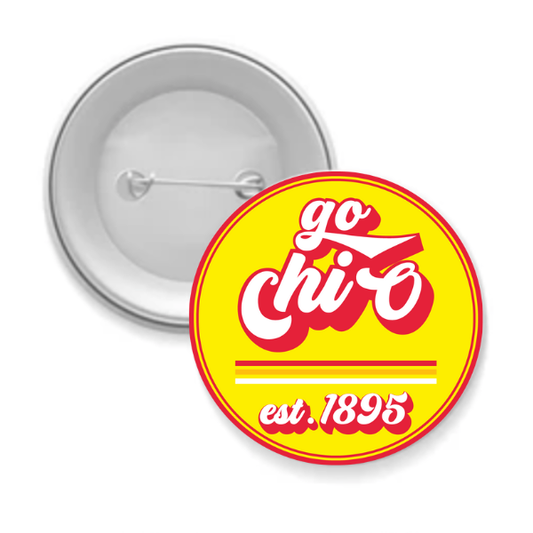 Sorority Button - Go Chi Omega