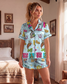 Baha Ranch The Last Roundup Western Rodeo Satin Pajama Set