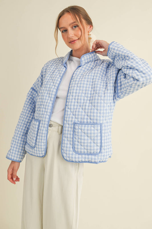 Blue Skies Gingham Jacket