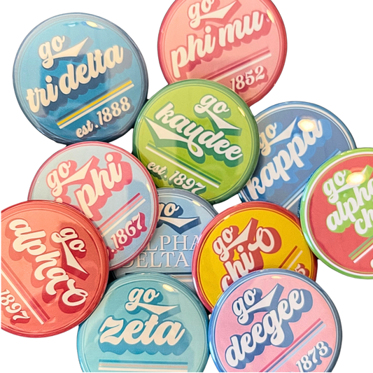 Sorority Button - Go Chi Omega