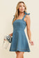 Bluebird Bow Denim Dress