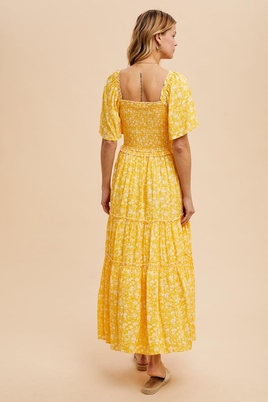 Golden Glow Maxi Dress
