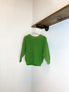 Spring Has Sprung Green Sweater