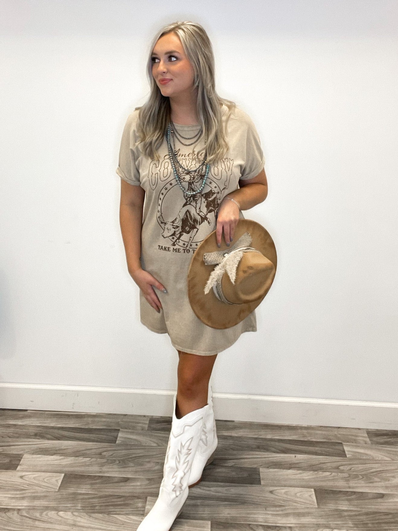 Take Me To The Rodeo Tee Dress