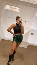 Load image into Gallery viewer, A Better View Emerald Mini Skirt
