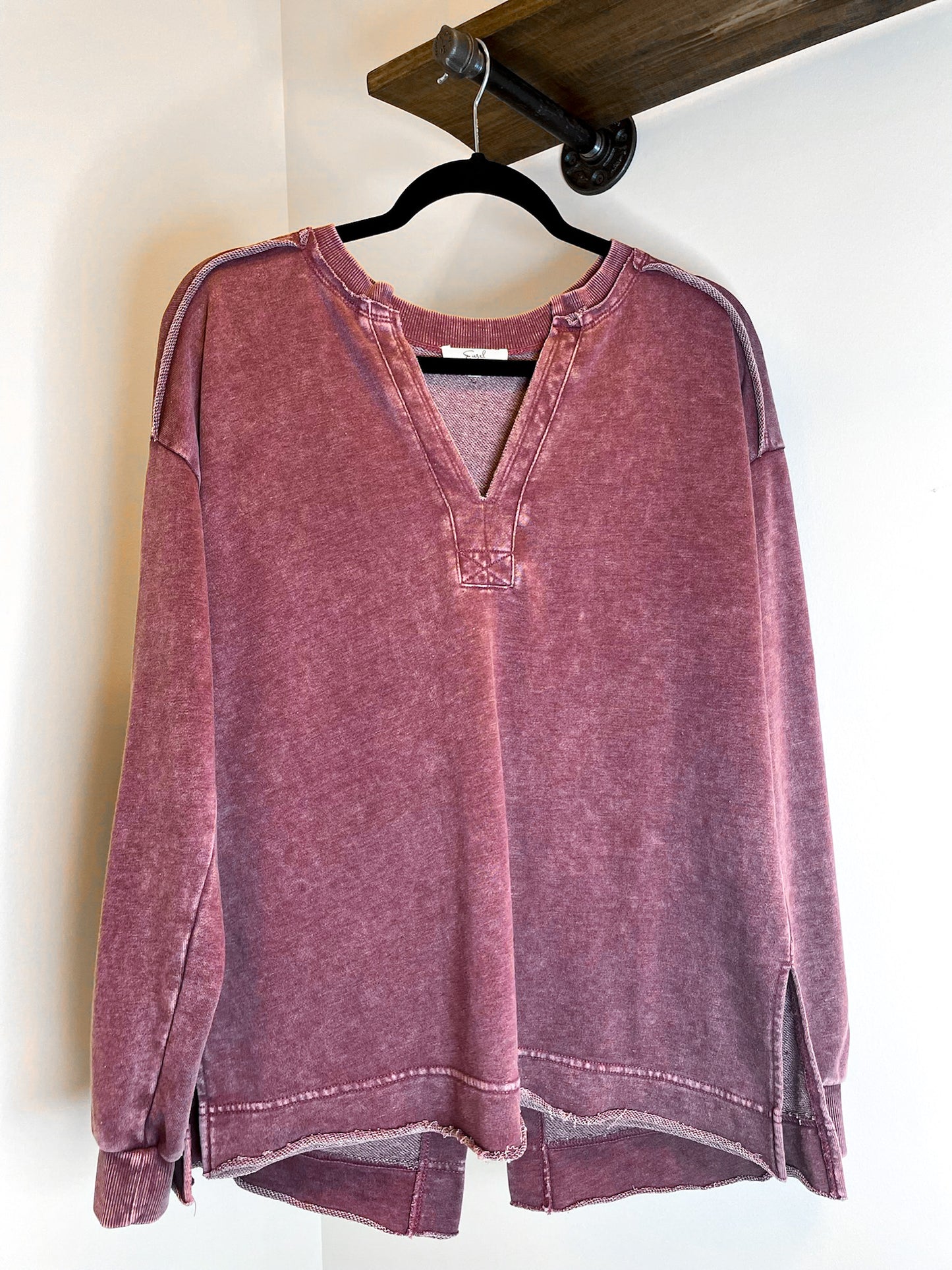 Not Interested Mauve Pullover