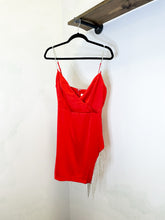 Load image into Gallery viewer, Rockin&#39; Rhinestone Red Mini Dress

