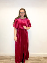 Load image into Gallery viewer, Carla Candy Apple Velvet Gown
