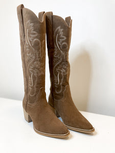 Buckaroo Babe Tall Cowboy Boot in Brown
