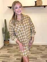 Load image into Gallery viewer, So Plaid You&#39;re Mine Shirt Dress
