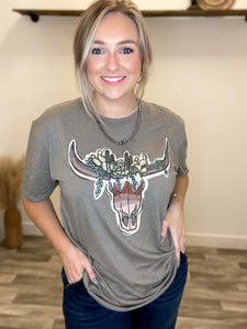 Sunset Skull Tee