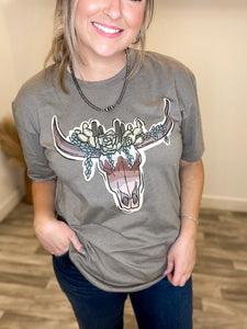 Sunset Skull Tee