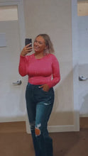 Load and play video in Gallery viewer, Barbie Girl Pink Rhinestone Bodysuit
