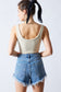 Plain Jane Denim Cutoff Short