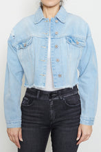 Load image into Gallery viewer, Lucy Light Denim Crop Jacket
