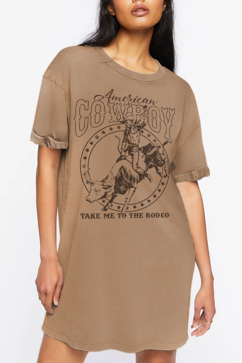 Take Me To The Rodeo Tee Dress