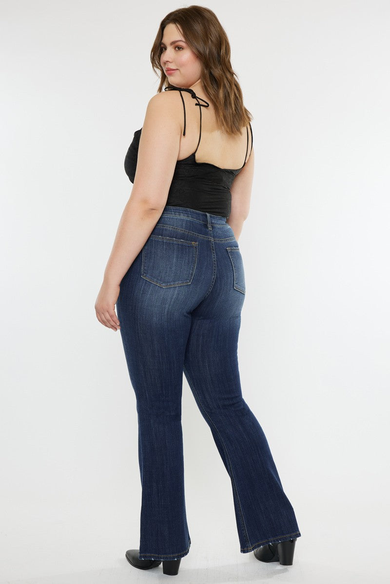 Caity Curvy Denim Flare