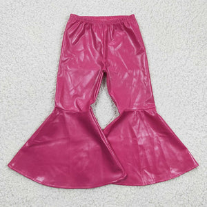 Hot Pink Leather Baby Flare