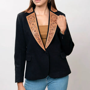 Talia Tooled Blazer