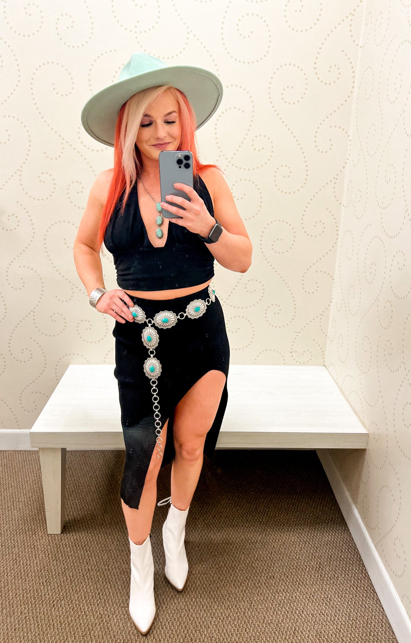 Still Here Knit Midi Skirt