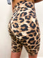 Leopard Biker Short