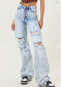 Addy Acid Wide Leg Jean