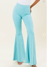 Load image into Gallery viewer, She&#39;s Trendy in Turquoise Flare Jean
