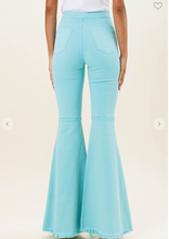 Load image into Gallery viewer, She&#39;s Trendy in Turquoise Flare Jean
